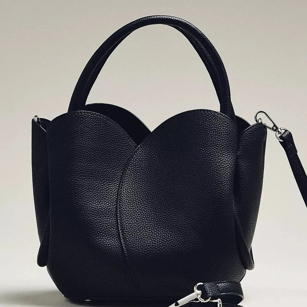 Anthropologie Melie Bianco Tulip Top-Handle Crossbody Tote - Picture 1 of 3